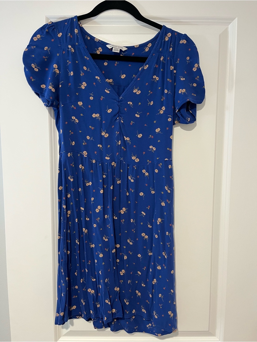 American Eagle Outfitters Royal Blue Floral Midi Dress